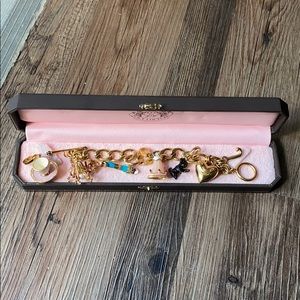 Juicy Couture Charm Bracelet with Five Charms!